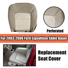 For 2003-2006 Ford Expedition Eddie Bauer Driver Bottom Leather Seat Cover Tan
