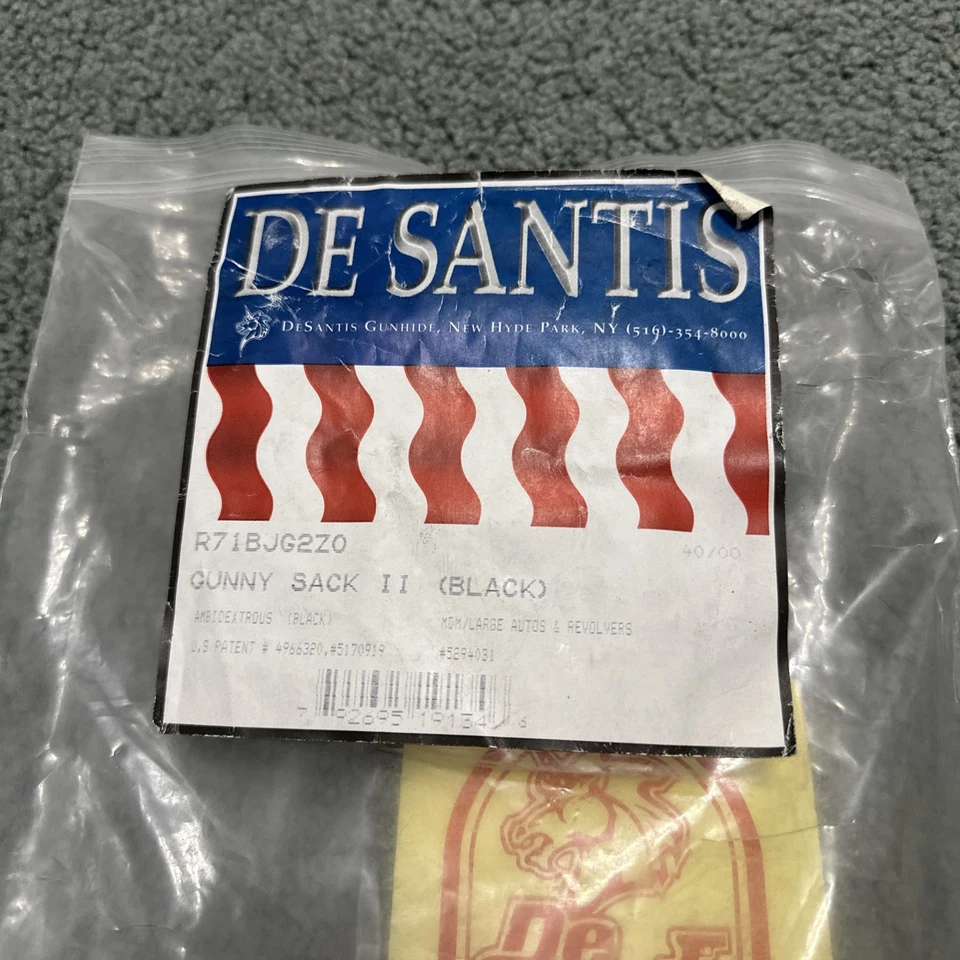 Nuevo de Lote Antiguo De Santis Gunny Sack 2 Autos y Revólveres Medianos/Grandes R71BJG2Z0 CCW Pack Foto 2 de 4