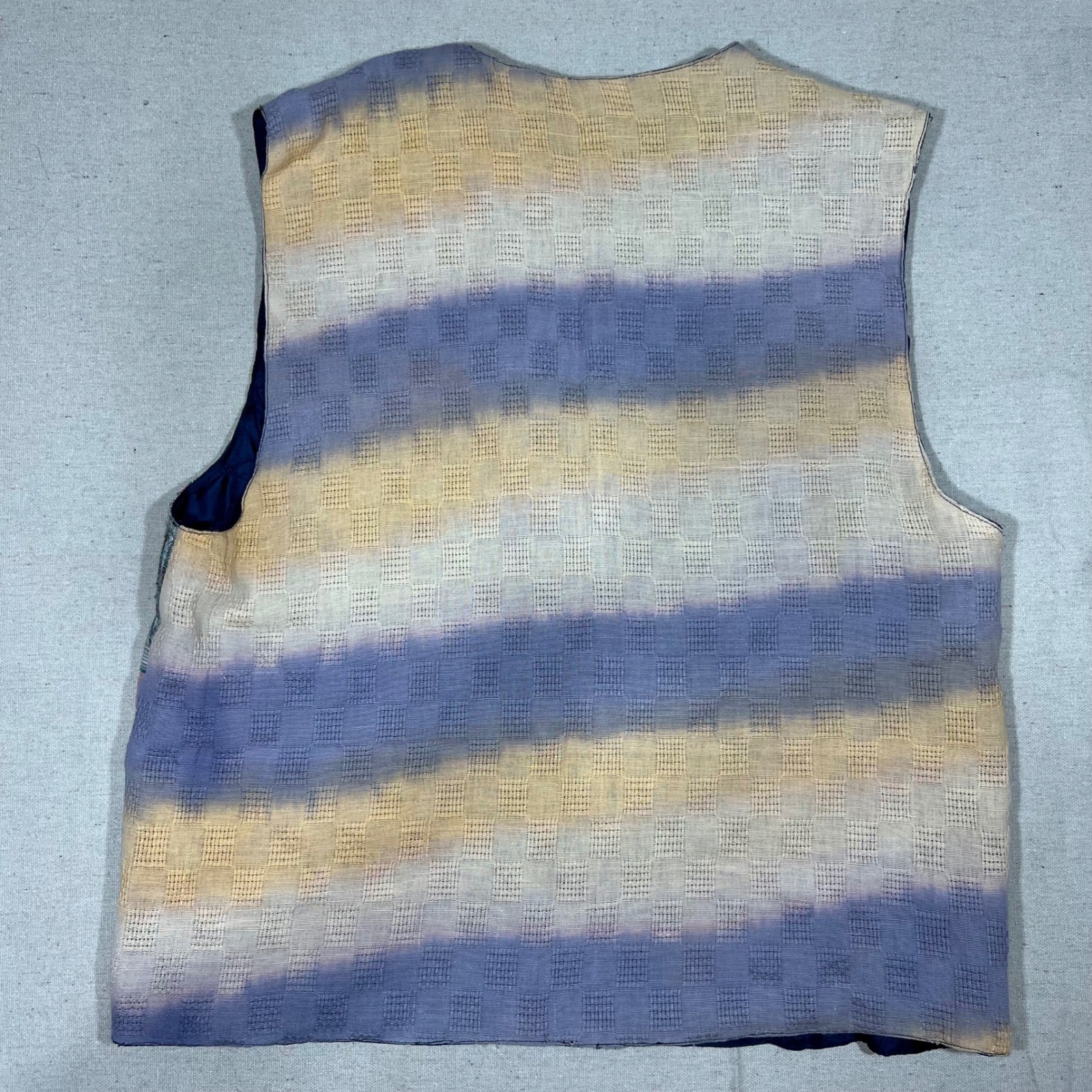 Vintage Sandy Starkman Patchwork Plaid Cotton Ves… - image 3