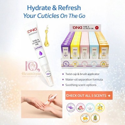 DND Nail & Cuticle Oil Pen 0.25oz 50PCS Assorted Scented (10pcs Each Scent)