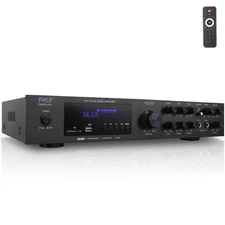 Pyle 5 Channel Audio Amplifier Built-in Bluetooth Wireless Audio Streaming