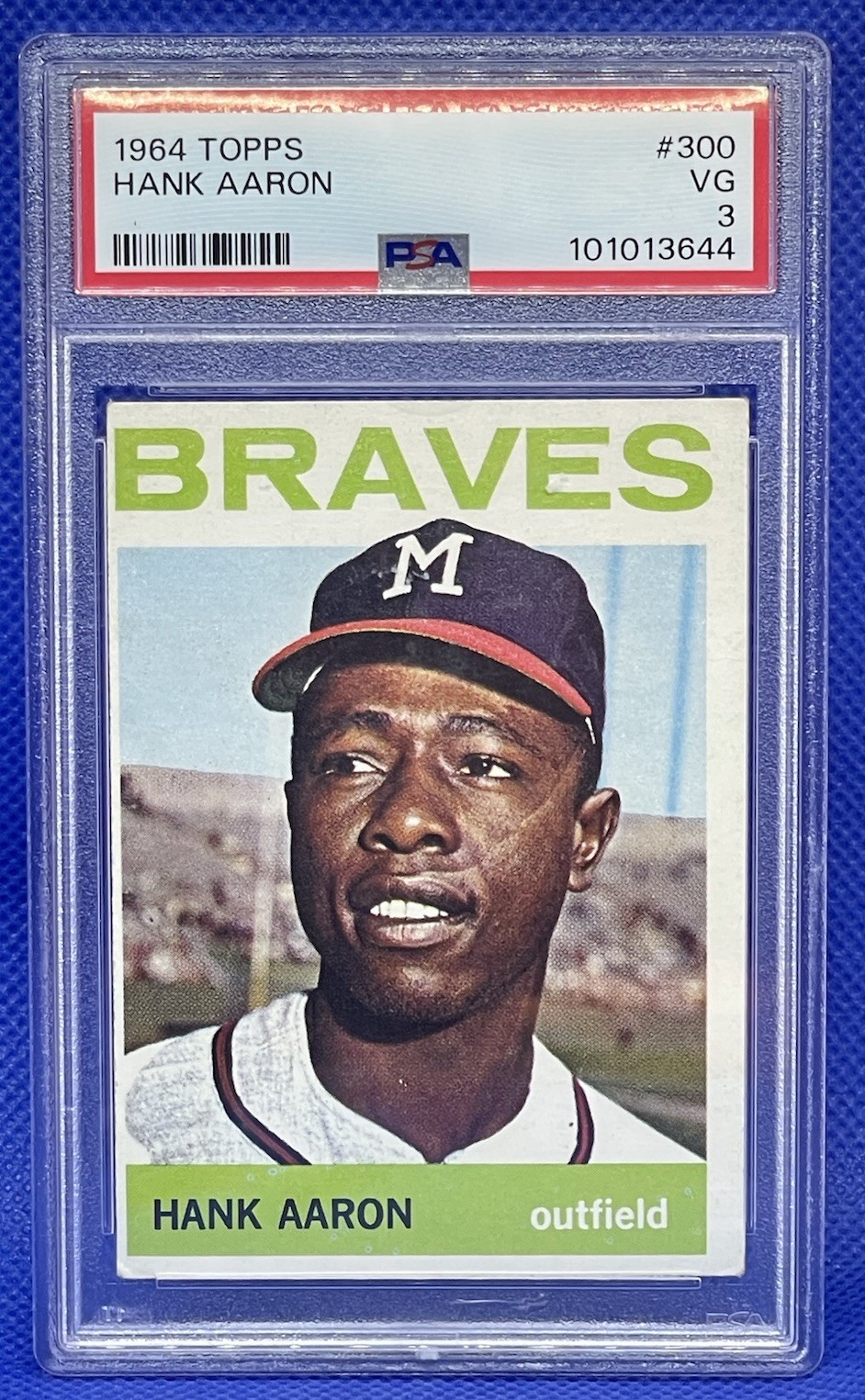 1964 Topps Hank Aaron #300 PSA VG-EX 4 Braves HOF