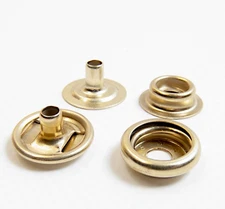 Brass Snaps, Line 24 Standard Sized Snaps, 100% Brass - Select The Quantity