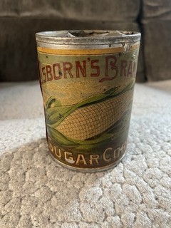Osborne’s Brand Sugar Corn Havre De Grace Maryland Soldered Can 1800’s