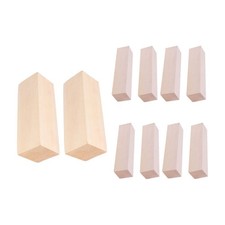 10 Pcs DIY Blank Wood Planks Unfinished Wood Plank DlY Carving Wooden Blocks