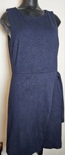 Loft Womens Dress Vavy Blue 6 Petite Wrap Tie