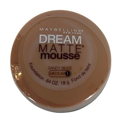 Maybelline Dream Matte Mousse Foundation Sandy Beige Medium 1 0.64oz 18g Sealed