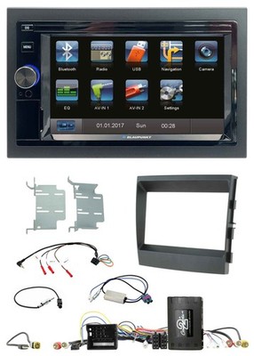 Blaupunkt 2DIN Bluetooth TMC USB Lenkrad SD Navigation für Porsche Panamera 09-1