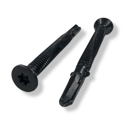 1/4-20 x 2-3/4  Black Wood-to-Metal Screws - Trailer Deck Screws (100 Pack)