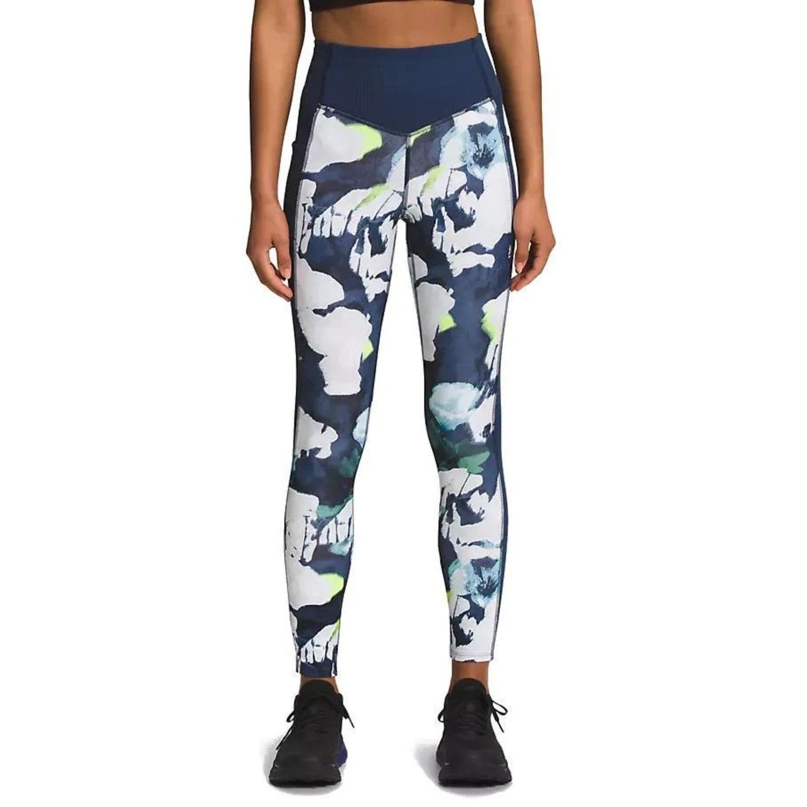 NEW The North Face Women's Abstract Watercolor Dune Sky Leggings in Blue Size M thumbnail 3