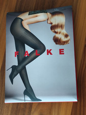 Falke Strumpfhose Gr XL (44-46DE) Military-grün 60 den Muster! Neu!