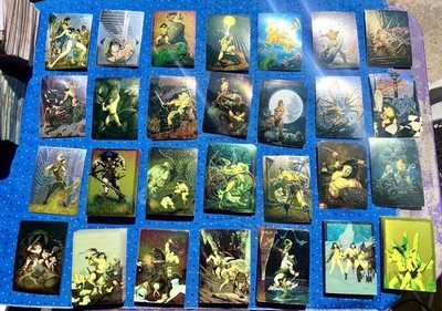 1994 Conan Series II Trading Cards  All Chromium Comic 1.4lbs 24 Different Cards