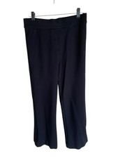 NWOT Felina Womens Pull On Crop Pants Tummy Control Panel Large Black Pockets