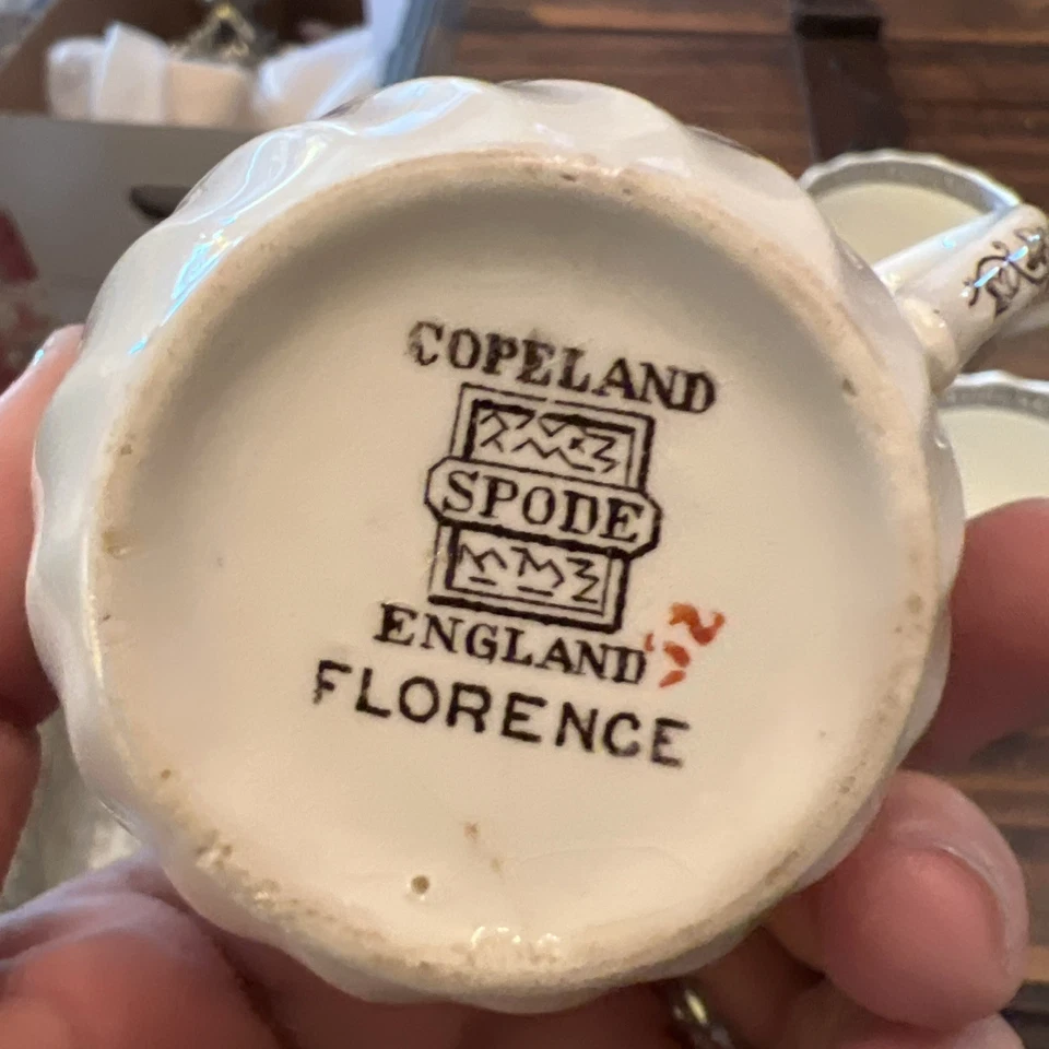 Copeland Spode Cups (4) Florence Bone China Made in England - Image 4 of 4