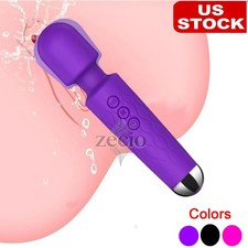 Handheld Massager 20 Speed Wand Vibrating Massage Full Body Stimulator For Women