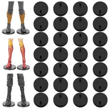 28PCS 6 Inch Action Figure Stand Display Bases with Peg Toy Organizer Holder ...