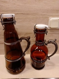 Biersyphon Griff Frau Fisch Bierflasche 2 Liter Bierkrug