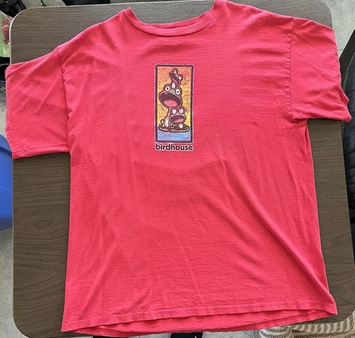 Rare Distressed Vintage 90s Birdhouse Willy Santos 3 Frogs S 1990s vintage concert t-shirt, vintage, size XL, single stitch, B+ condition