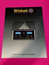 McIntosh MA6500 Integrated Amp  4-Page Brochure