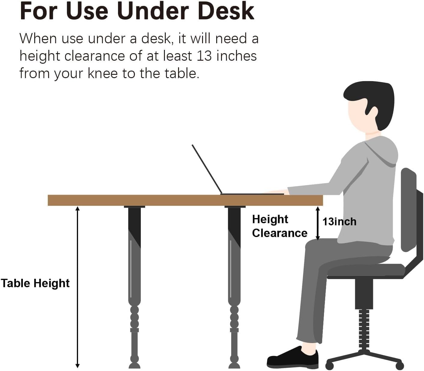 Mini Exercise Bike Under Desk Pedal Exerciser - LCD Screen & Adjustable Resis...