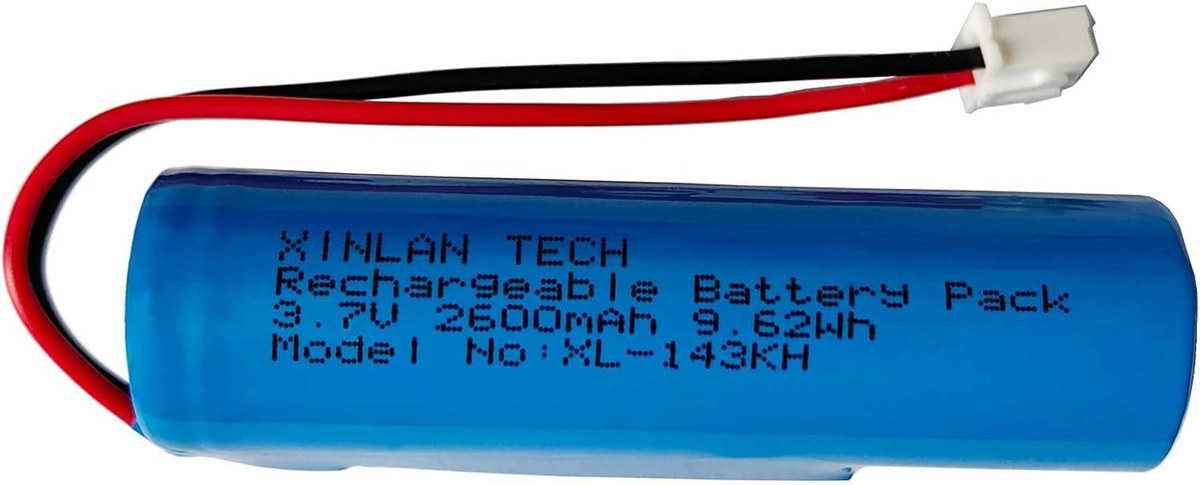XINLANTECH 3.7V 2600Mah 9.62Wh Rechargeable Li-Ion Battery with