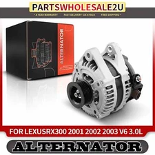 Alternator for Lexus RX300 2001-2003 V6 3.0L 130A 12V CW 6-Groove w/ Towing Pkg.