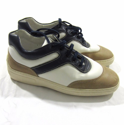 TODS JUNIOR Bianco Marrone Blu Moda Scarpe Da Ginnastica Scarpe Taglia 36  UK 3 NUOVA ITALIA | eBay