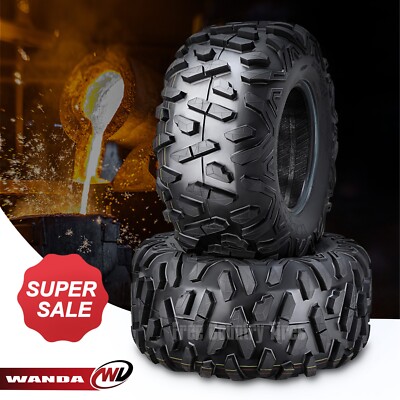 2 WANDA ATV UTV Tires 25x11-10 25X11X10 6PR P350 Bighorn Style All Terrain