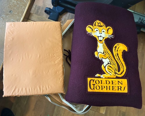 VINTAGE UNIVERSITY OF MINNESOTA GOLDEN GOPHERS PENDLETON WOOL STADIUM BLANKET - Picture 5 of 6