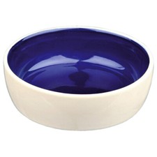 Trixie Katzen Keramiknapf creme/blau 12cm 0,3l spülmaschinengeeignet