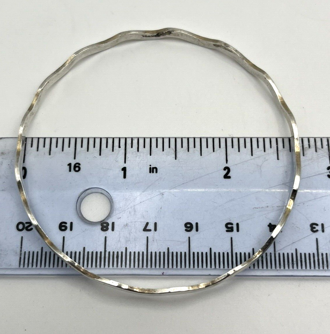 PETITE Solid Sterling Silver 925 Wave BANGLE BRAC… - image 6