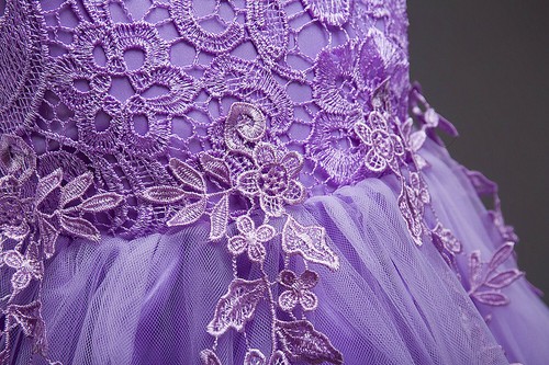 Kid Flower Girls Lace Party Dress Bridesmaid Princess Tulle Tutu Gown Dresses - Picture 25 of 27