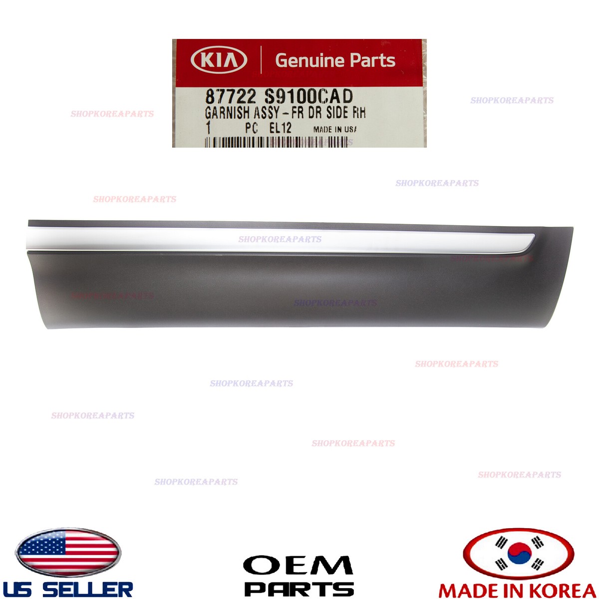 Genuine Front Door Lower Molding Garnish RIGHT Passenger