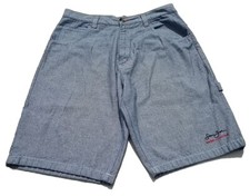 Sean John Shorts Mens 40 38 13 Gray Denim Jorts Carpenter Y2K Vintage Baggy