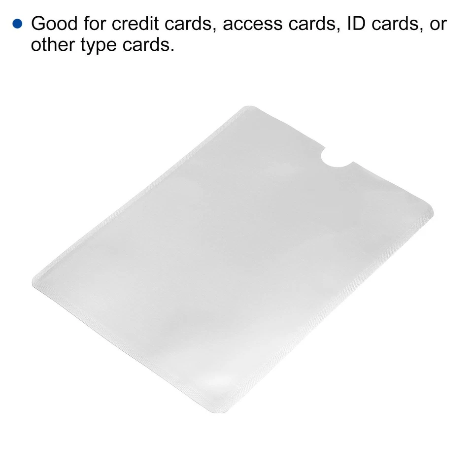 Fundas para Pasaporte Bloqueo RFID 10pzs Protector de Identidad Antirrobo Blanco - Imagen 4 de 4