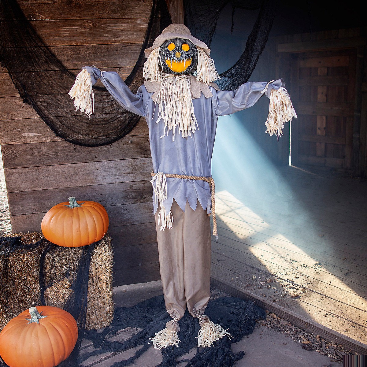 SF・ファンタジー・ホラー KAGEMARU DESIGNS Pumpkin Scarecrow Trendmasters Pumpkin Scarecrow Halloween Decoration Jack O
