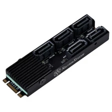 Silverstone SST-ECS07 5-Port SATA M.2 PCI-e Storage Expansion Card