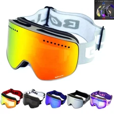 Ski Goggles OTG Pro HD Magnetic Snow Goggles UV Protection Interchangeable Lens