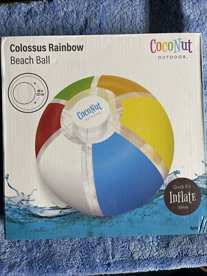 Beach Ball Inflatable 48'' Vinyl Rainbow heavy duty summer sale these are heavy 