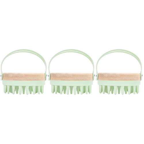 3 Pack Shampoo Brush Scalp Exfoliate Hair Washing Wet Scrubber eBay