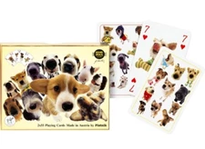 Piatnik Hana Deka Club Puppy Dog Bridge Playing Cards 2x55 Decks Austria Made