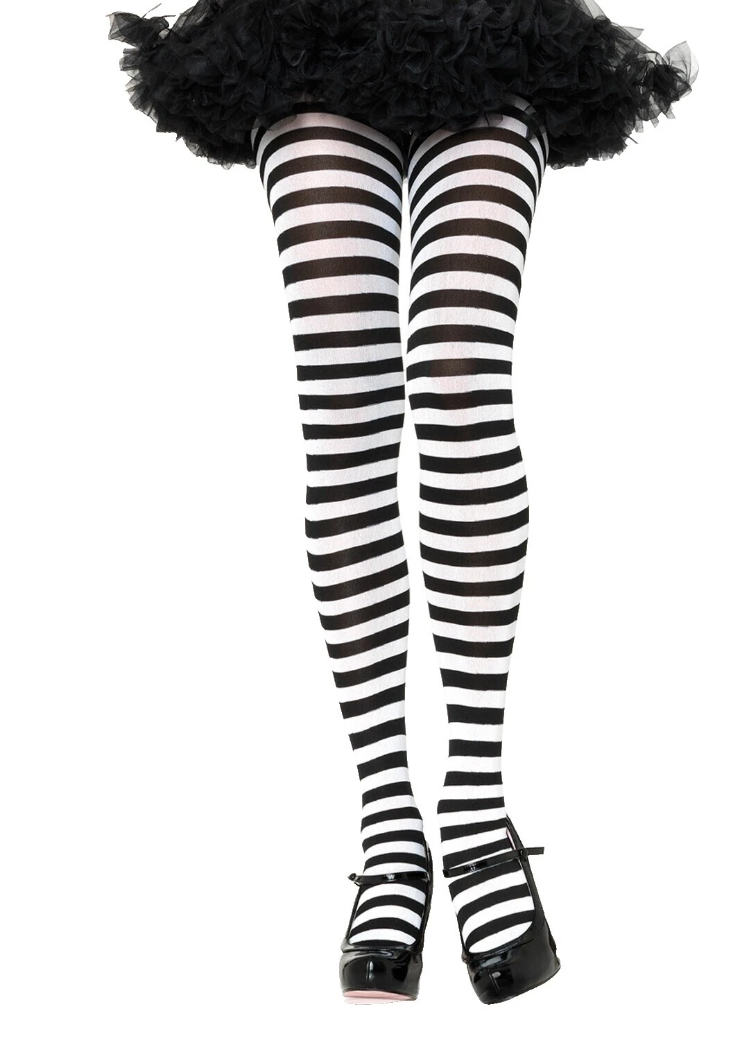 Medias Negras con Rayas Leg Avenue y Medias para Mujeres