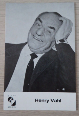 Foto Autogrammkarte Theaterschauspieler Henry Vahl 1960er Jahre (115111)