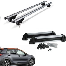 BARRE PORTATUTTO ALLUMINIO KIA STONIC+PORTASCI 4 PAIA CON CHIAVI ANTIFURTO
