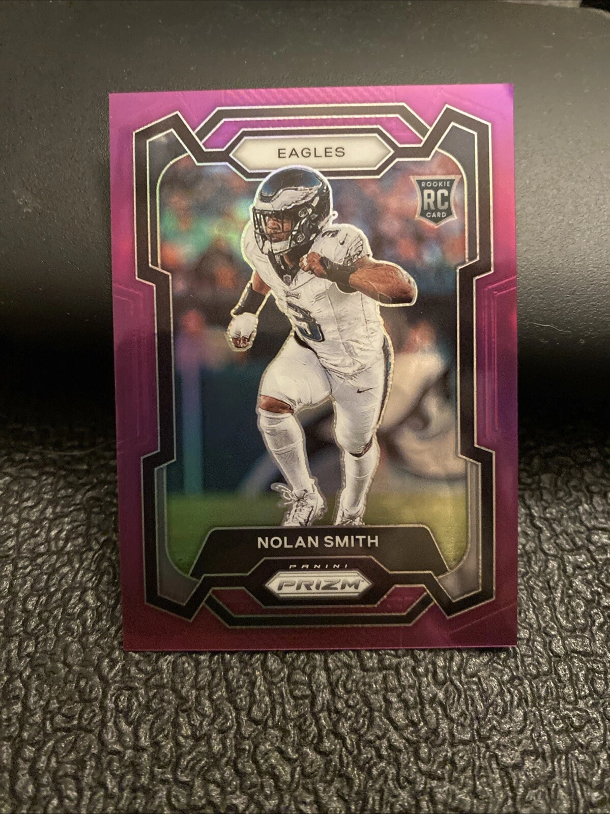 2023 Panini Prizm Football Rookie Purple Prizm Nolan Smith 065/125 #382