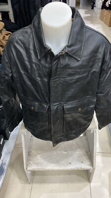 Generic Genuine Leather Jacket Used Men Man Size 50 Brown LLE35