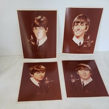 Volpe The Beatles Portrait Set of (4) original vintage 1964  Prints From Artist 