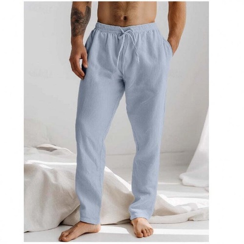Leinenhose Herren Sommer Loose Fit – Atmungsaktiv, Freizeit, Urlaub, Arbeit - Bild 10 von 11