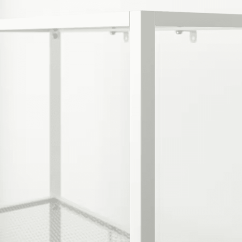 IKEA BAGGEBO Shelf unit, metal/white, 23 5/8x9 7/8x45 5/8 " - Picture 3 of 5