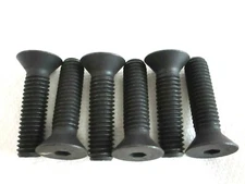 7/16-14 X 1-3/4" FLAT HEAD HEX SOCKET CAP SCREWS ALLOY BLACK STEEL - 6 PCS